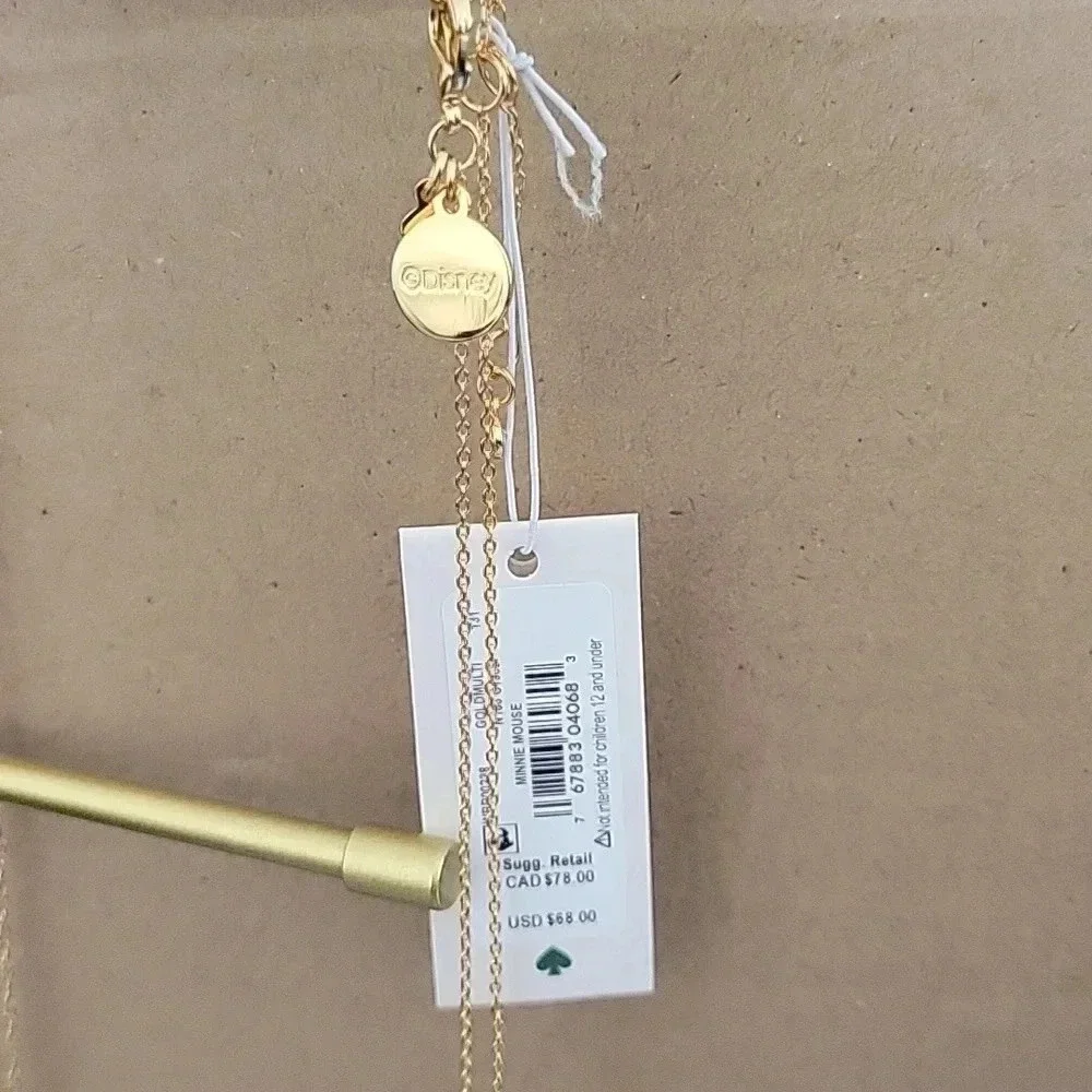 NWT Kate Spade Mini mouse necklace